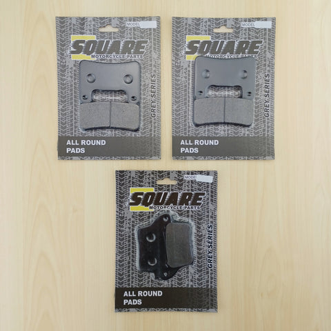 Jeu de plaquettes de frein avant et arrière : Suzuki GSXR1000 GSX-R 1000 (2009-2013)