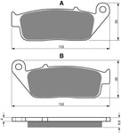 Plaquettes de frein avant Goldfren AD : Honda SH125 SH 125 (2014-2019)