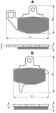Plaquettes de frein avant Goldfren AD : Kawasaki KLR650 KLR 650 (1987-1989) et (2006-2007)