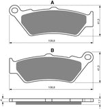 Plaquettes de frein avant Goldfren AD : Honda CB500 CB 500 (1997-2002)