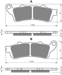 Plaquettes de frein avant Goldfren AD : Honda FJS600 FJS 600 (2001-2009)