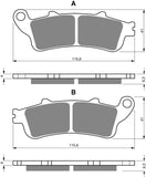 Plaquettes de frein avant Goldfren AD : Honda FJS600 FJS 600 (2001-2009)