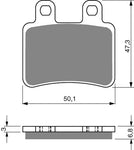 Plaquettes de frein avant Goldfren AD : Yamaha XT125 XT 125 (2005-2008)