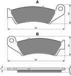 Plaquettes de frein avant en céramique : Honda XR125 XR 125 (2003-2006)