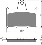 Plaquettes de frein arrière Suzuki GSXR1000 GSX-R 1000 (2001-2006)