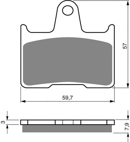 Plaquettes de frein arrière Suzuki GSXR1000 GSX-R 1000 (2001-2006)