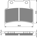 Plaquettes de frein avant Yamaha YZFR125 YZF-R 125 (2014-2022)