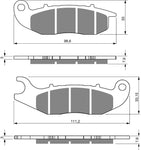 Plaquettes de frein avant Honda PCX125 PCX 125 (2018-2023)